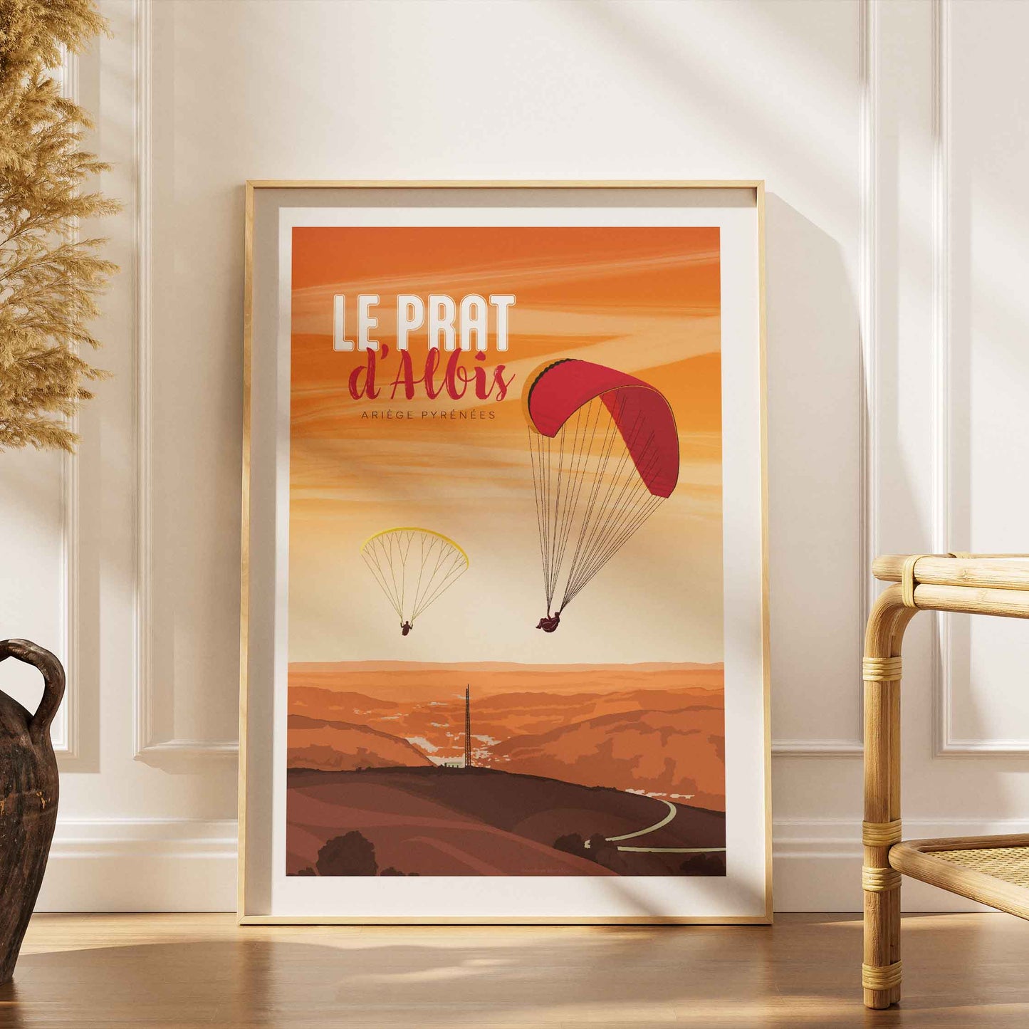 Poster Prat d’Albis grands espaces tons lumineux