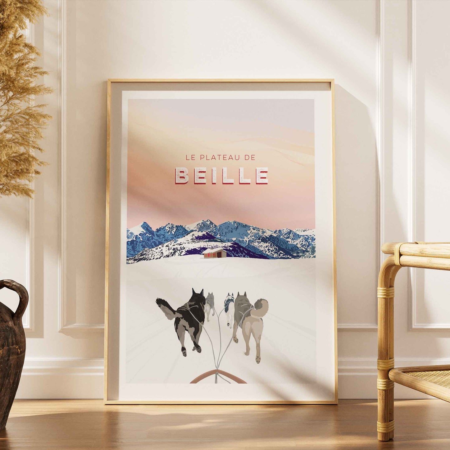 Poster Pyrénées Plateau de Beille imprimé en France