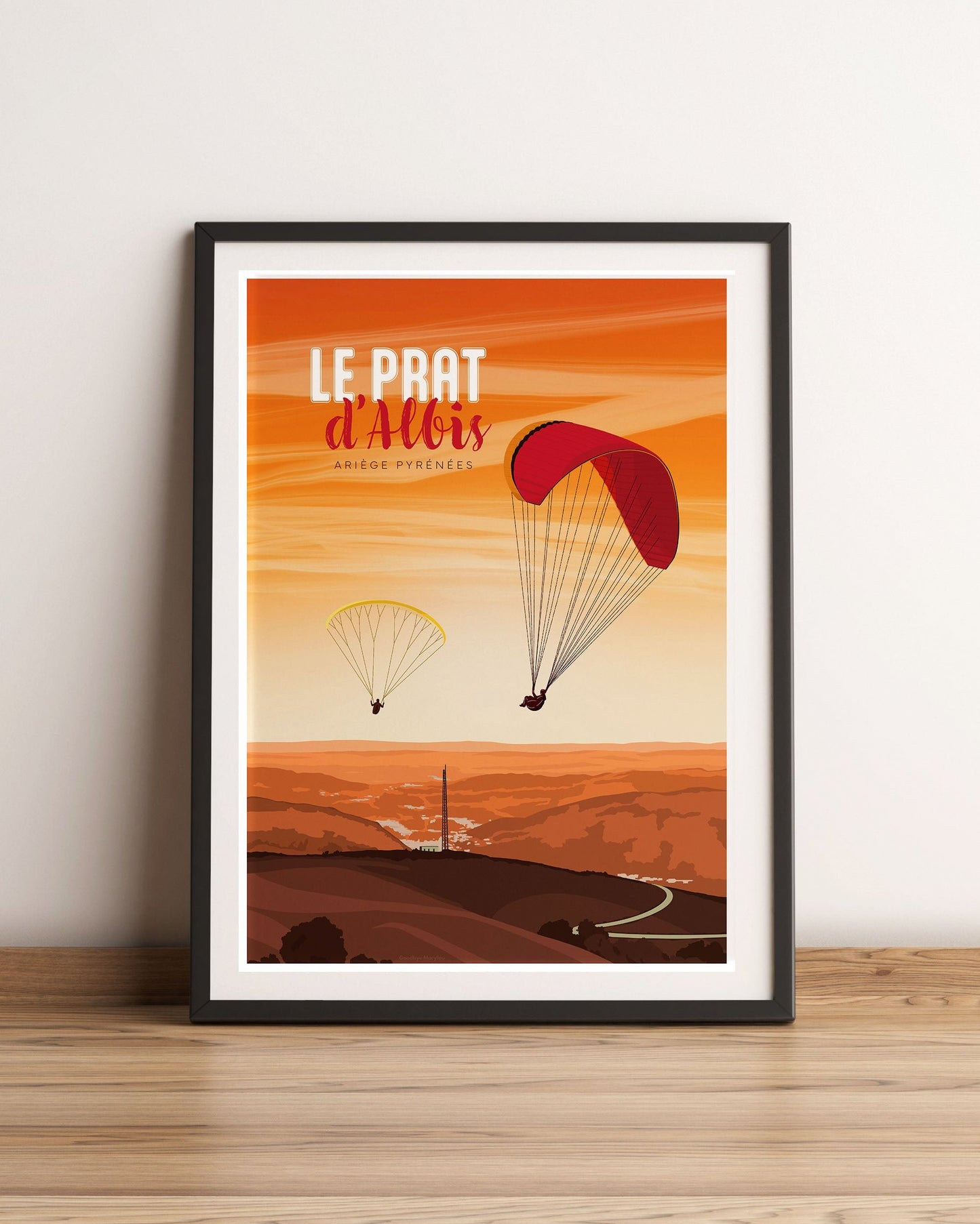 Affiche Prat d’Albis ariege parapente
