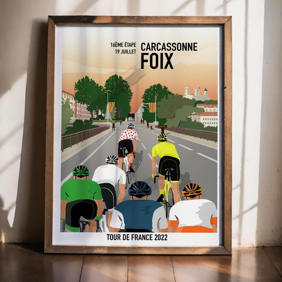 Affiche Tour de France 2022 Foix 