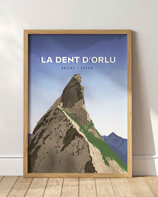 Affiche Dent d’Orlu, sommet emblématique des Pyrénées ariégeoises