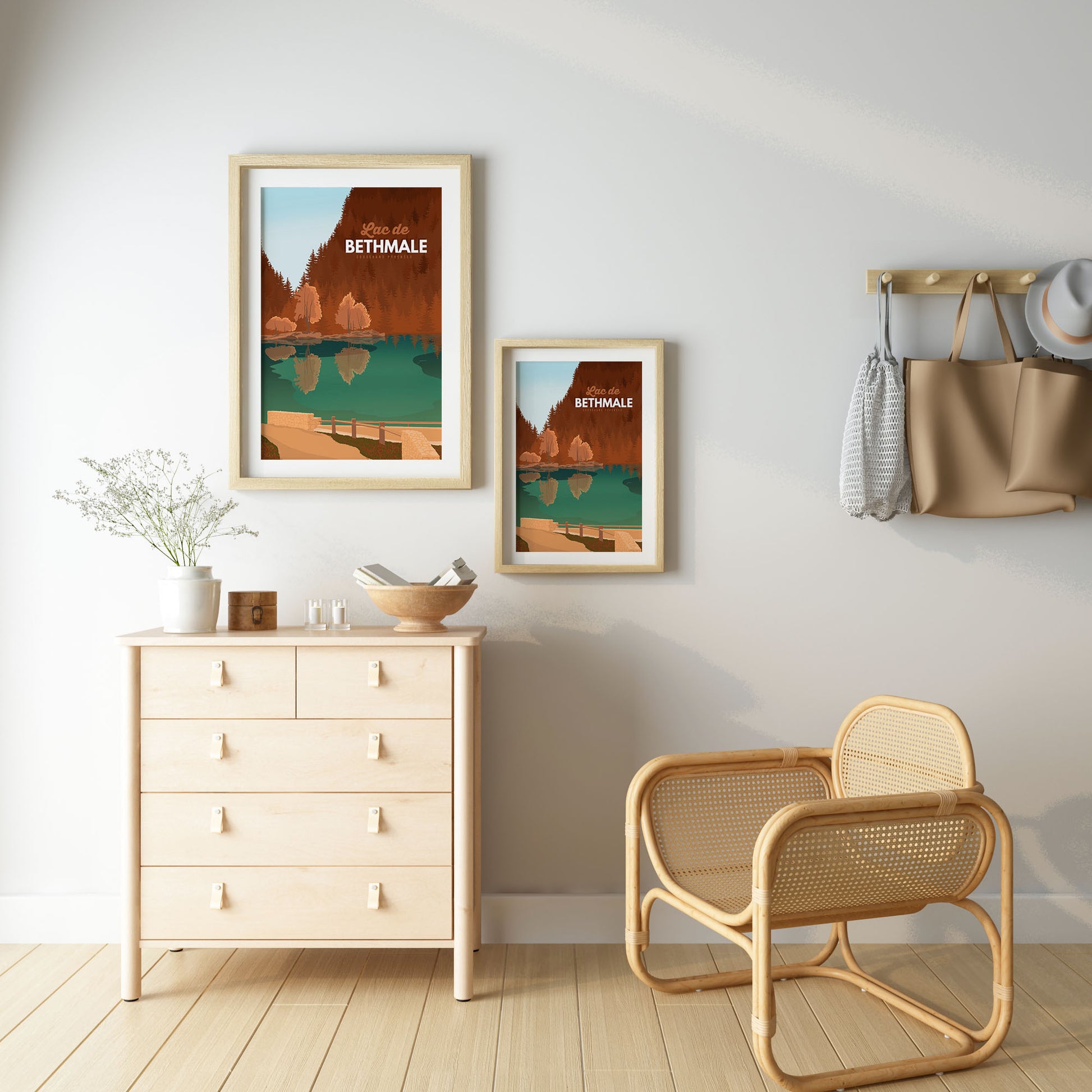 Affiche lac de bethmale Ariege 
