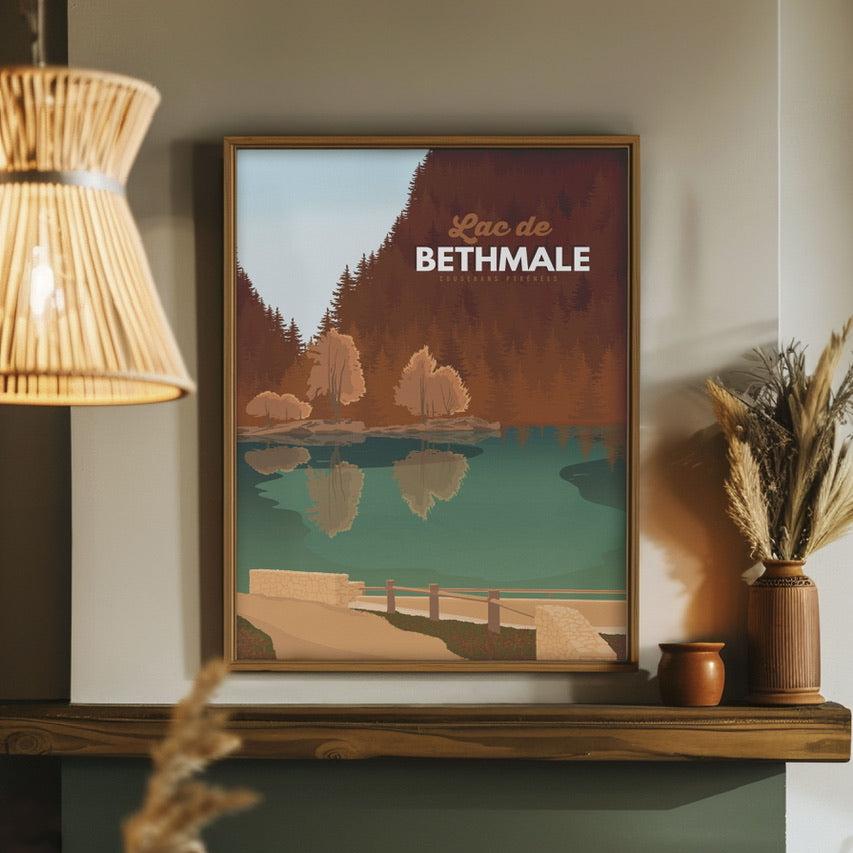 Affiche lac de Bethmale couserans 