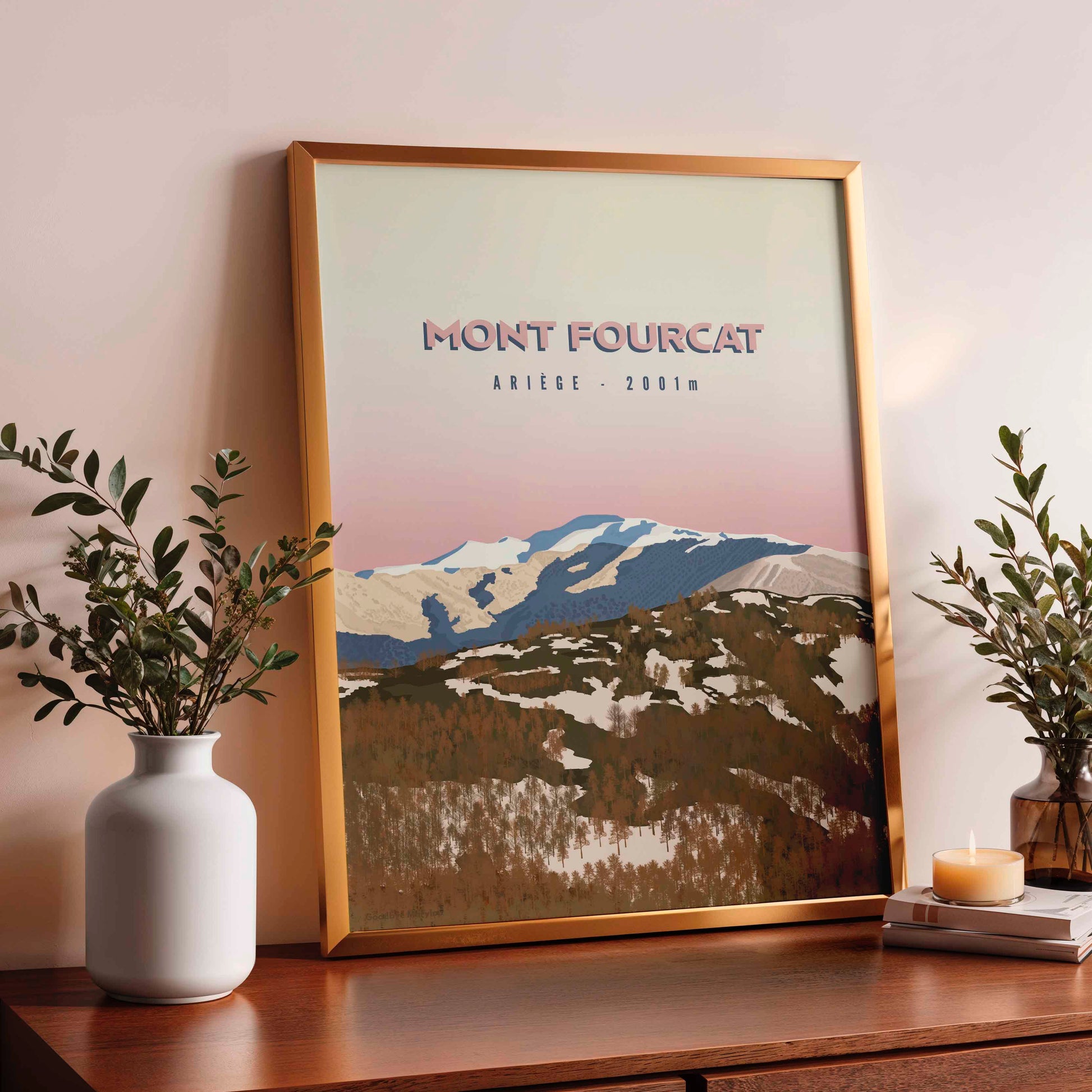 Illustration montagne Ariège, Mont Fourcat vu depuis les Pyrénées ariégeoises