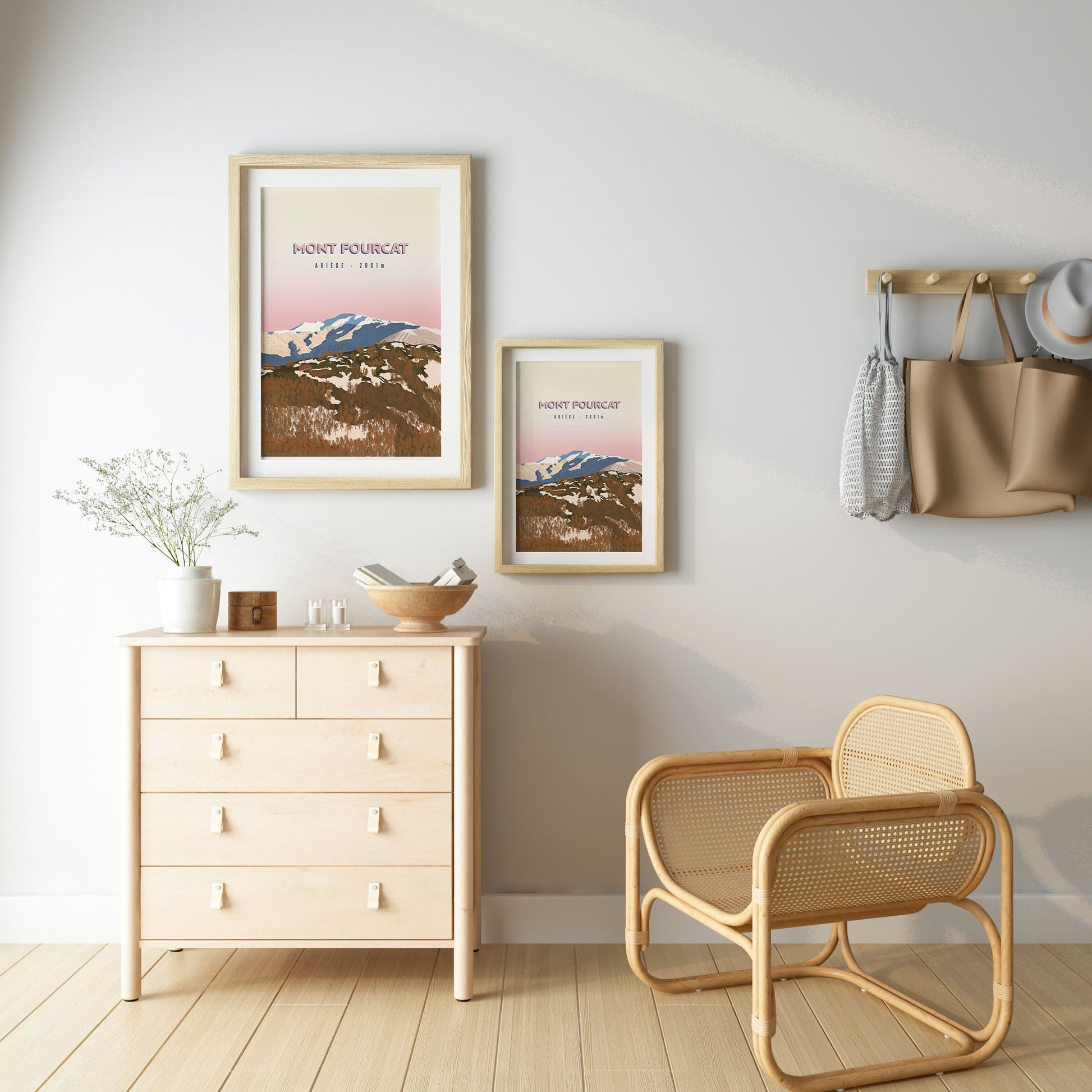 Affiche mont fourcat ariege foix