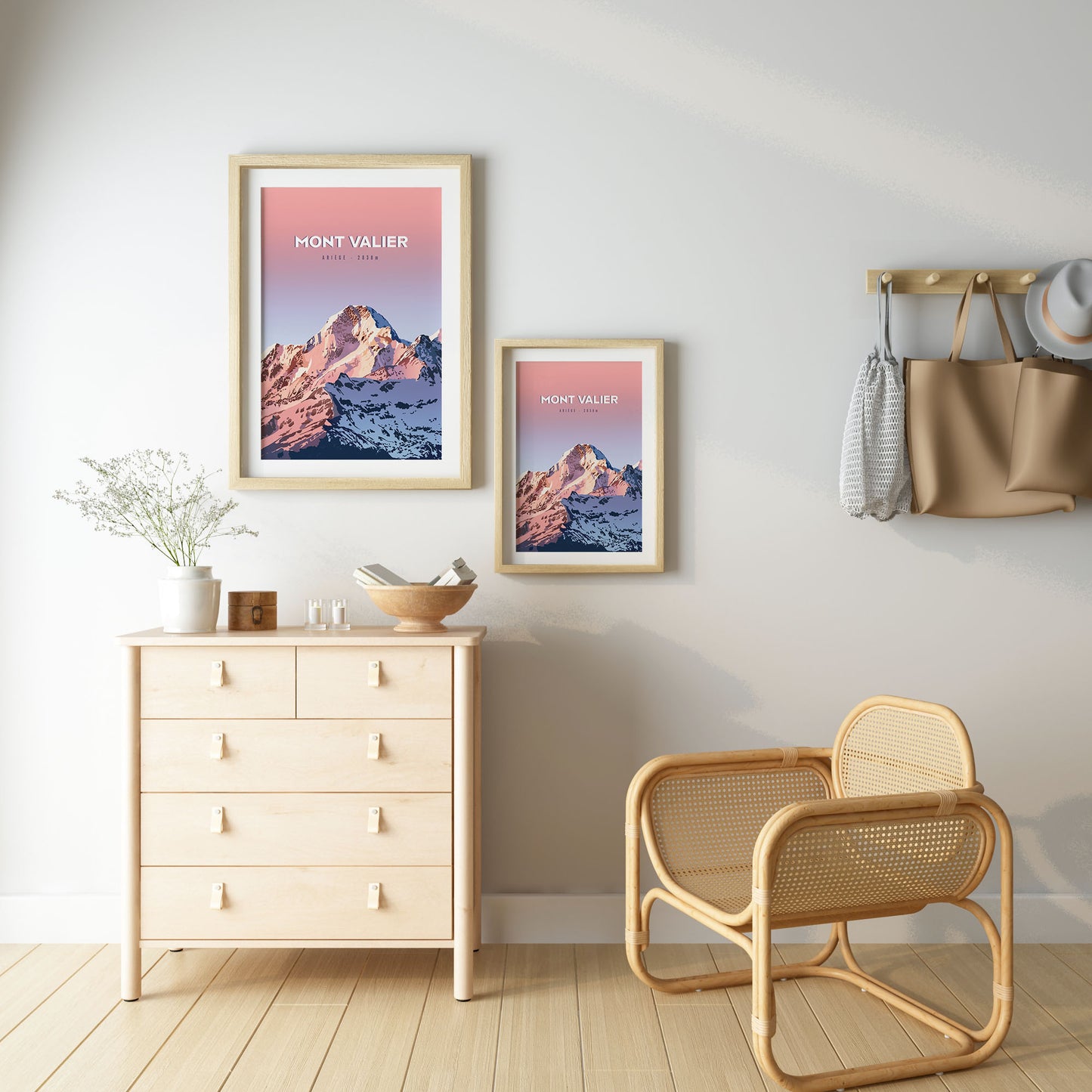 Poster montagne Mont Valier Couserans décoration murale A2 et A3
