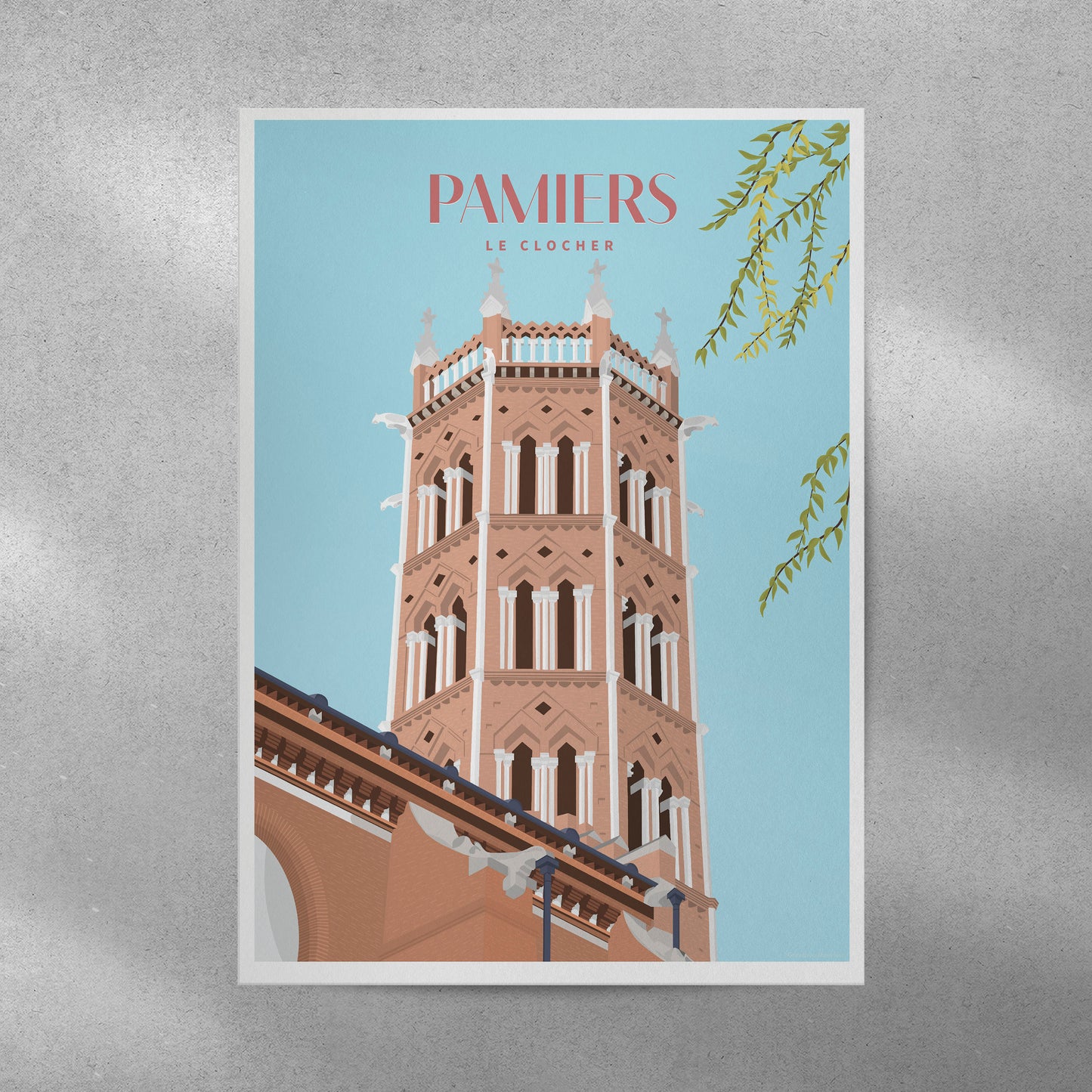 Affiche pamiers clocher 