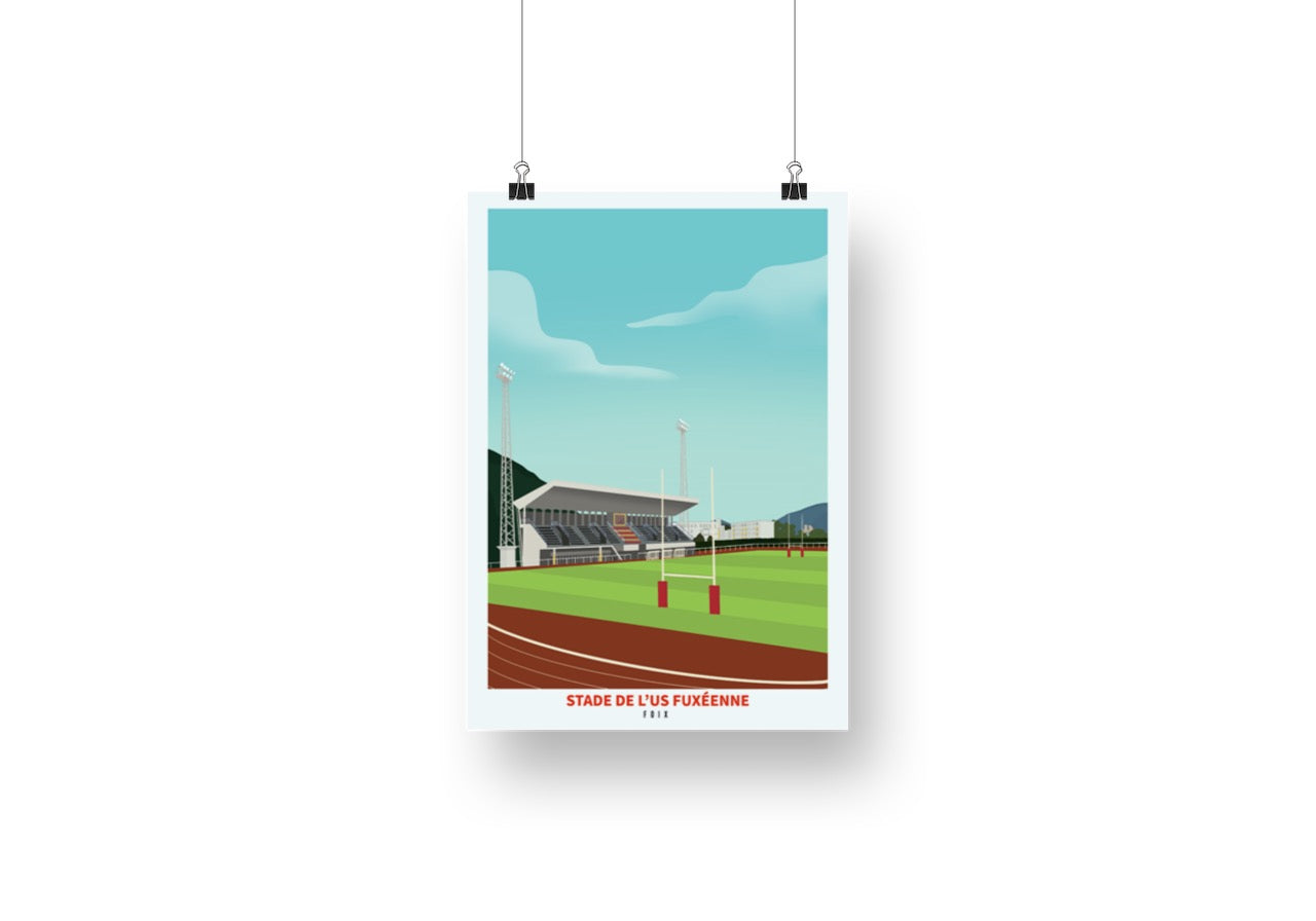 Affiche stade rugby Foix 