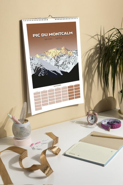 Calendrier 2026 Ariège pic du Montcalm 