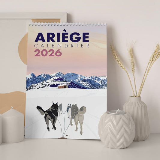 Calendrier mural Ariège 2026