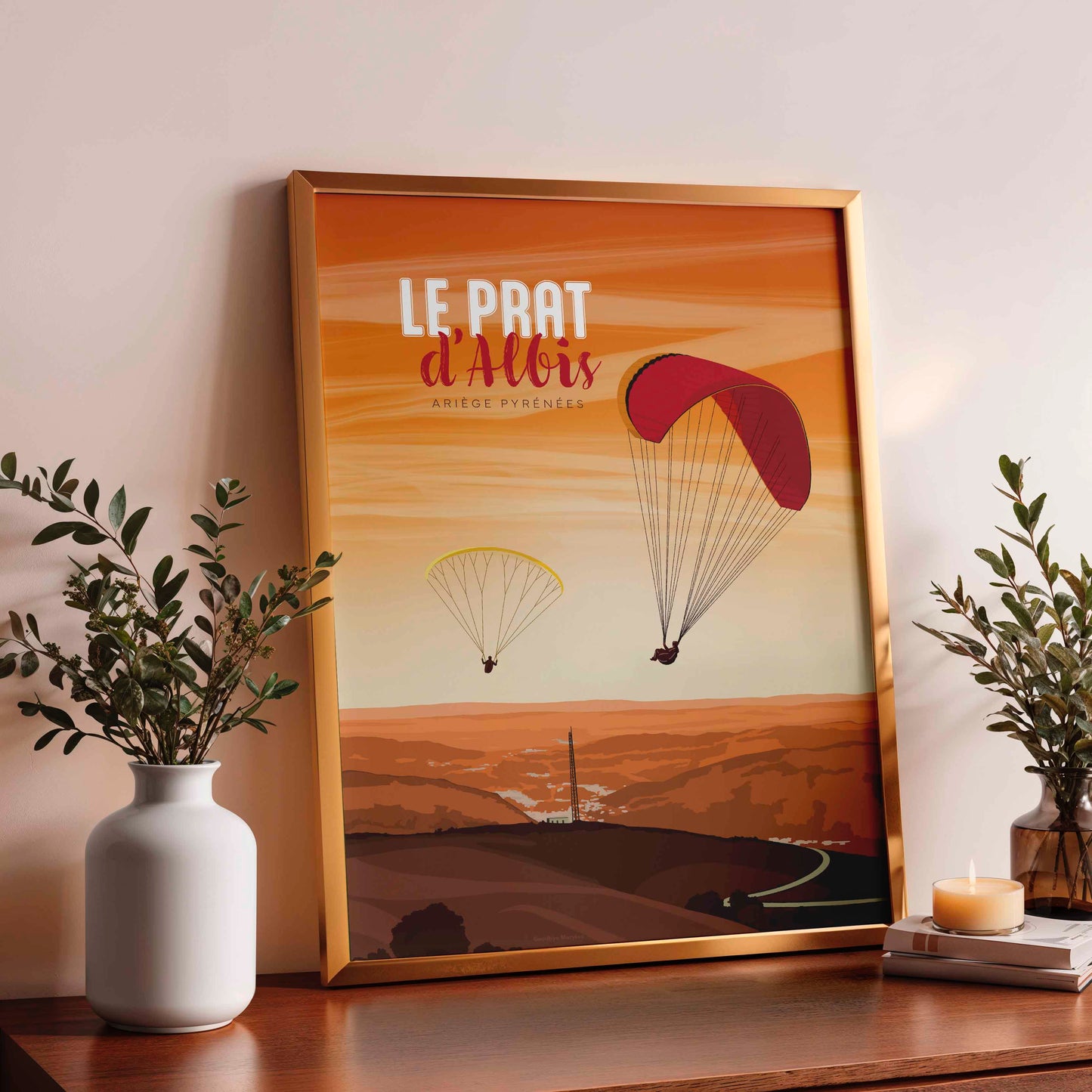 Affiche panoramas montagne Ariège imprimée en France