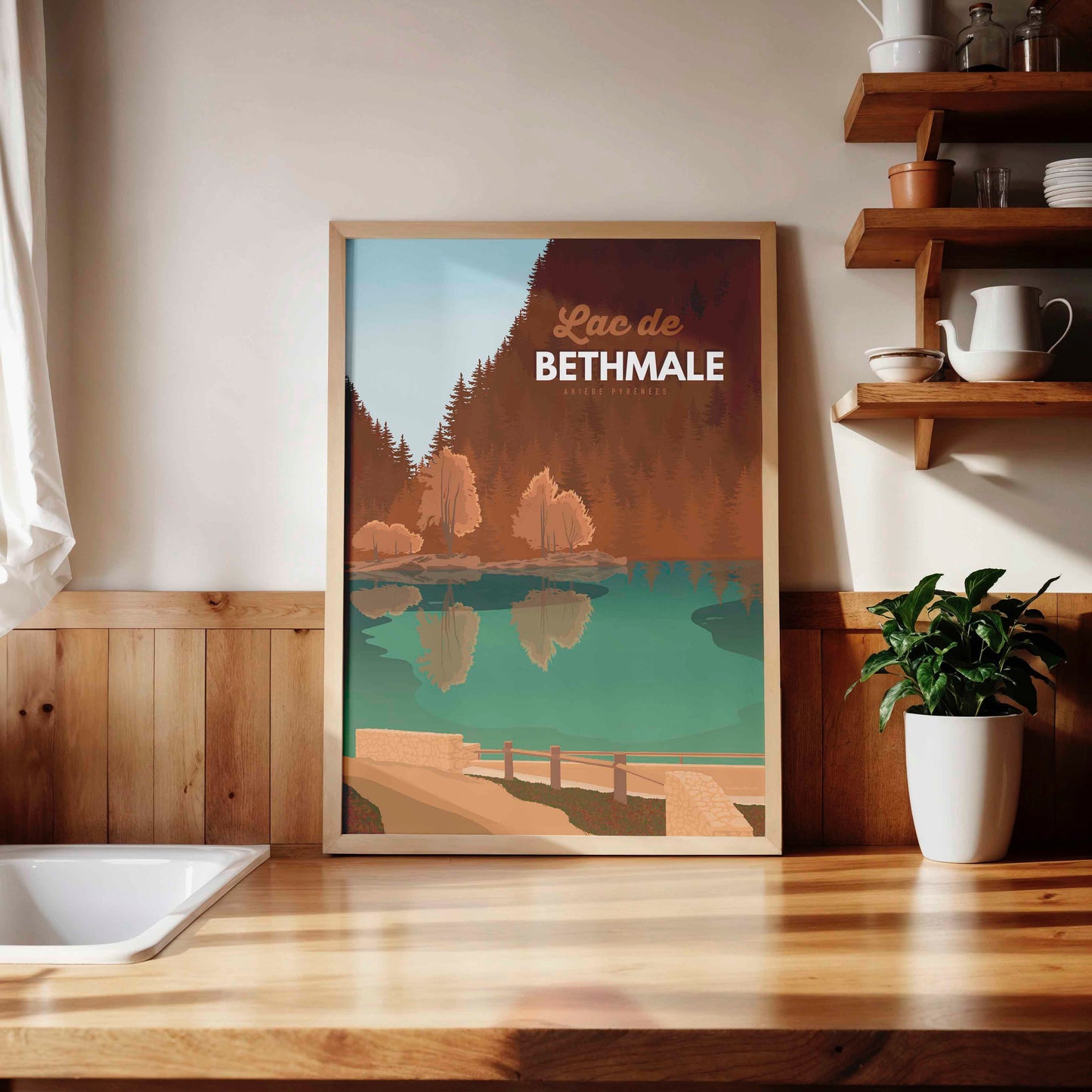Illustration du lac de Bethmale, décor naturel des Pyrénées ariégeoises