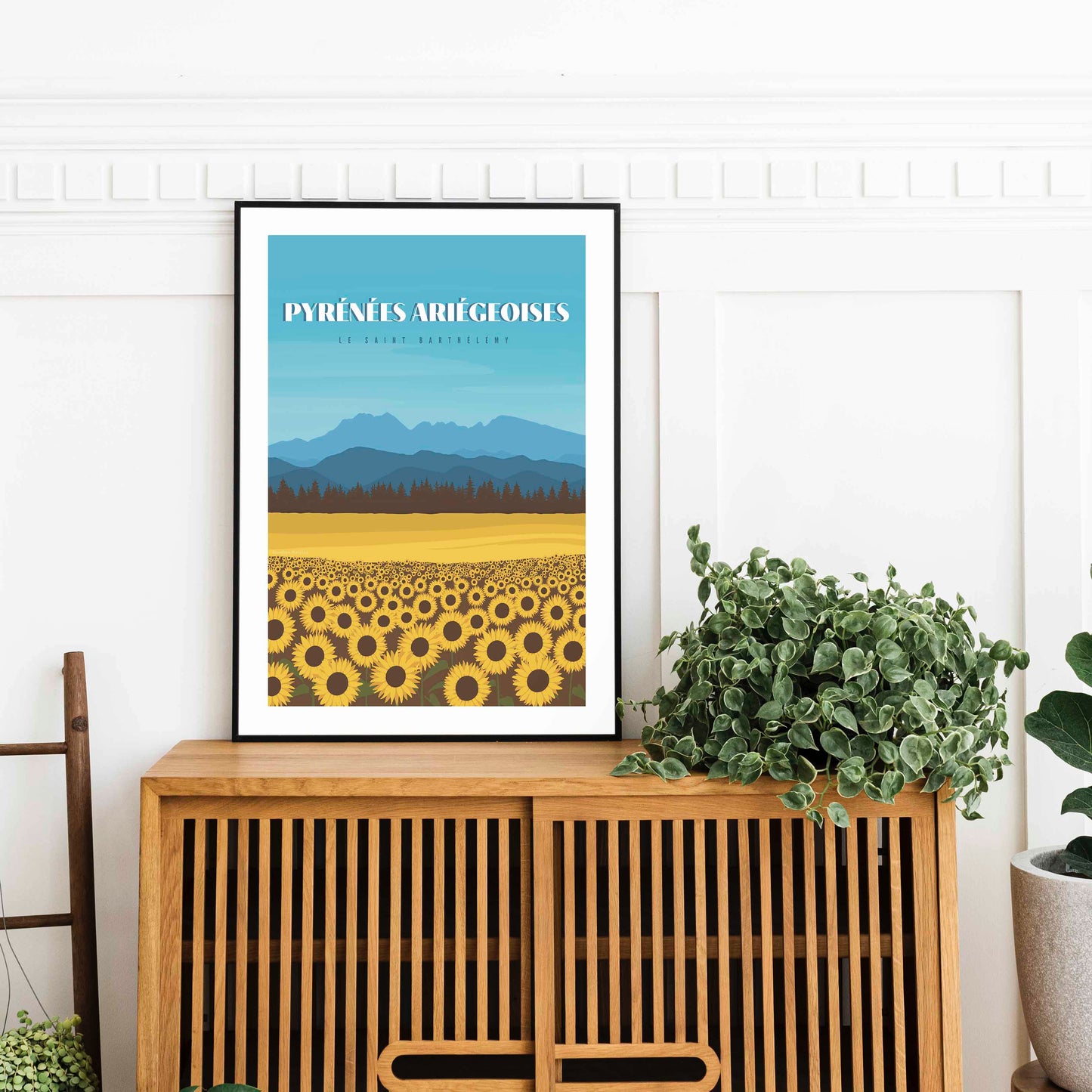 Illustration panoramas Pyrénées Ariégeoises décoration intérieure