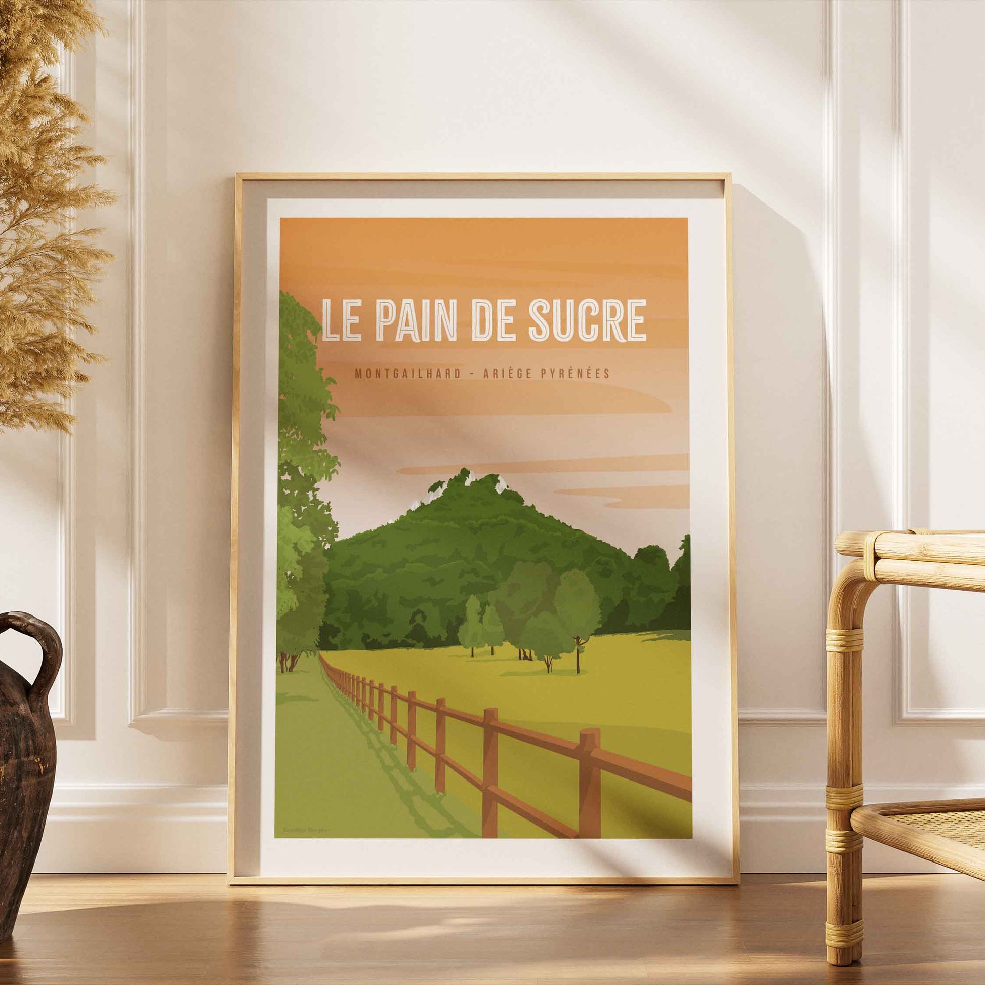 Affiche Pic de Montgailhard impression française papier mat